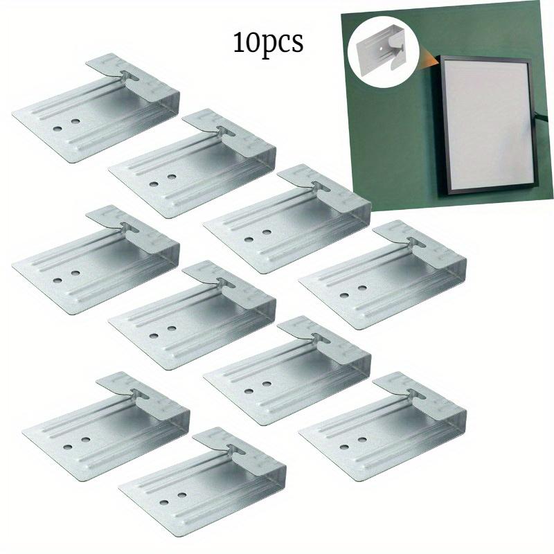 

10pcs Door Hooks Plate Hangers Mirror Shelf Hanger Mounting Hooks Heavy Duty Wall Hanger Frame Hanger Wall Mount