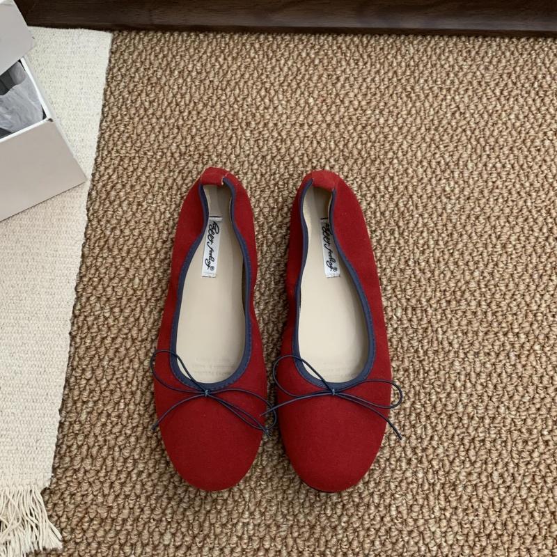 Fashion Bailamos Fashion Bow Tie Flats Ballet Shoes Women Female Ballet Round Toe Shallow Cut Ballerina Soft Moccasin Dress Shoes Zapato