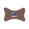 1 Stück Wildleder Autositz Kopfstütze Nackenkissen Innenzubehör für Subaru STI Impreza Legacy WRX BRZ Forester XV Outback Levorg