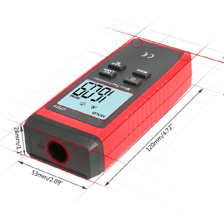 Portable Tachometer Speed Tach Meter 10 to 99,999 RPM Accuracy Photo Tachometer