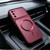 Casing for Samsung Galaxy S23+ S23 Magnetic Metallic Big Window Case