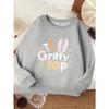 European sizes Delicate Kid Stylish Sweatshirt, Comfortable Round-Neck Top for Kids, Casual And Versatile Trendy Print Shirt