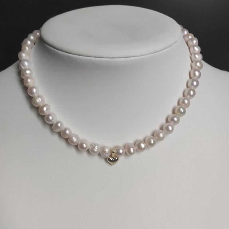 Aurora Freshwater Pearl & Millet Bead Clavicle Necklace - High-End, Natural, Versatile Design