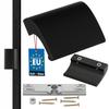 Balk Aluminum Handle DE LUXE RAL9005 BLACK + CLUTCH