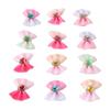 24Pcs Multi Colors Dog Hair Bows Small Size Dog Bow Hair Ties  Pet Holiday Ornament