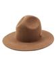 Yunibeosyeolkemiseuteuli Gold Metal Logo Y Wool Fedora Camel Metal Fedora
