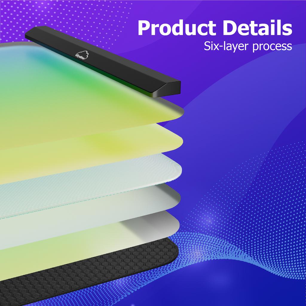 Smart Mouse Pad LED Lights Ambient Computer Backlight RGB Mat Light Monitor Screen Color Sync Gaming Room Atmosphere Decor Lamp