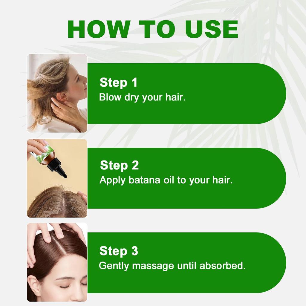 Batana Essential Oil for Hair - Moisturizes and Strenghthens Hair & Scalp, Prevents Breakage & Split Ends,120ml