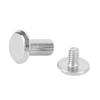 100 Sets Screw Rivet M2 Stainless Steel High Strength Round Flat Head Binding Screws 3x6x6mm 0.12x0.24x0.24in