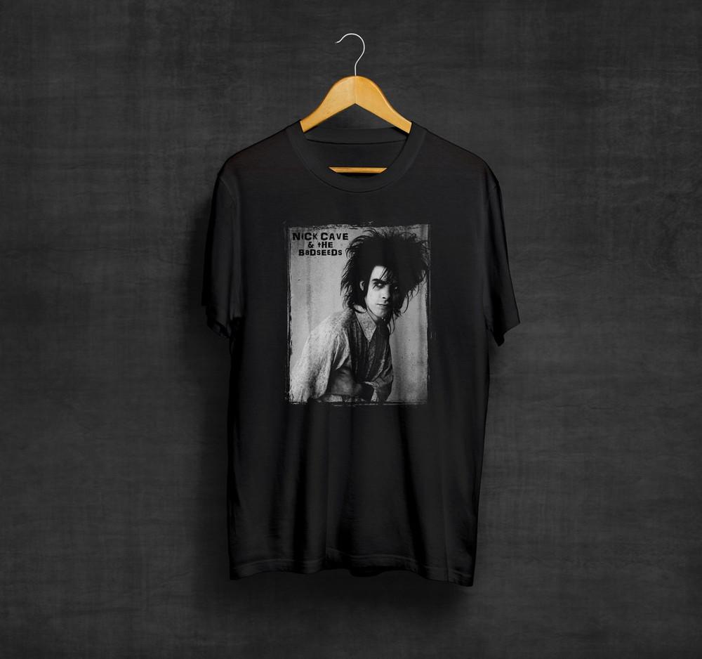 Nick Cave And The Bad Seeds Black T-Shirt, Post-Punk Rock Band Unisex Tee