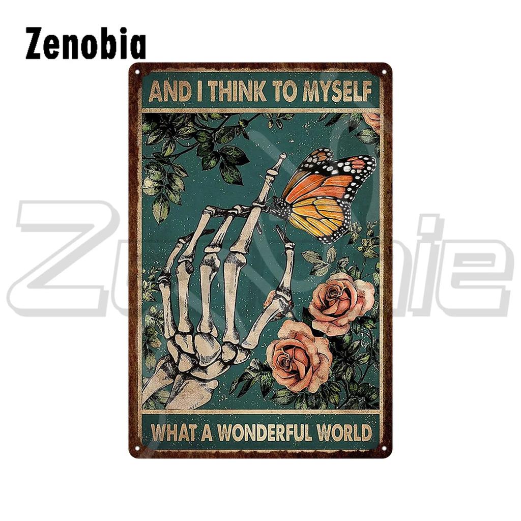 Metallschild mit Totenkopf und Text „Your Butt Servietten My Lord“, Vintage-Blechschild, Blumenskelett, lustiges Metallschild, Badezimmerdekor