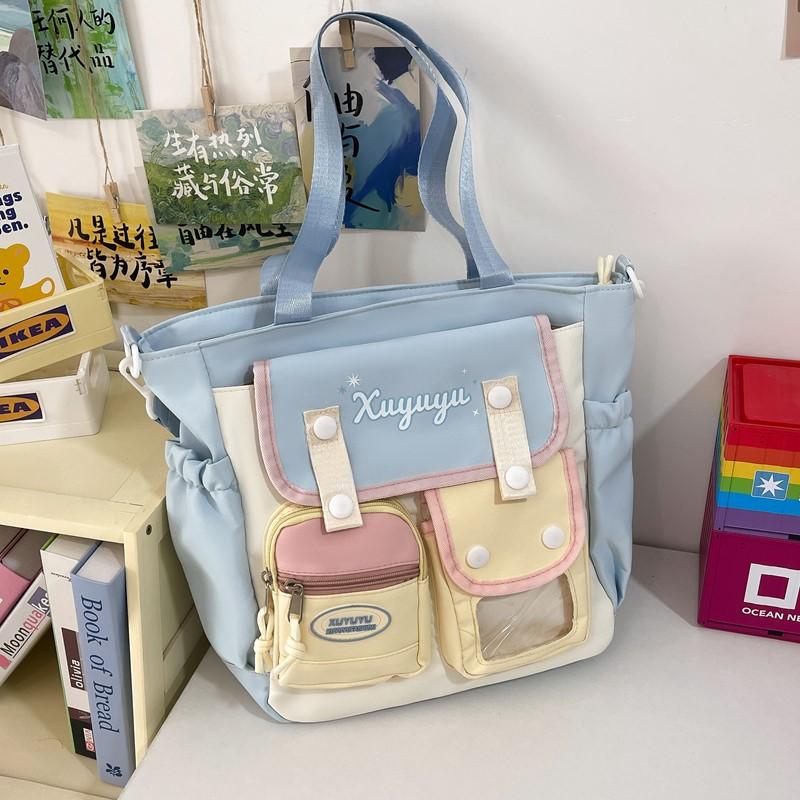 New Soft Girl College Style Sweet Ita Bag Korean Student Schoolbag Jk Uniform Shoulder Bag Comic Exhibition Casual Crossbody Bag