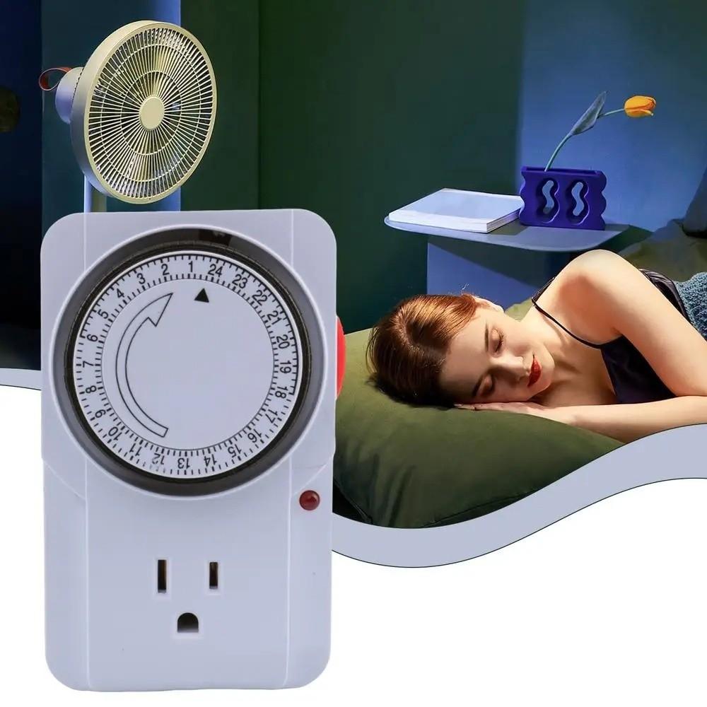 2/3-Pin Plug Timer Plug 15 Minutes Intervals 24 Hour Segment Timer  Kitchen Appliances