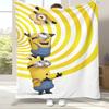 Cute Minions cartoon Flannel Blanket,Ultra Soft Warm Plush Throw for Home Bedroom Bed Sofa Cover Camping Picnic gift kids