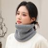 Einfarbiger Dicker Ring-Schal Mode Winter Warm Gestrickt Damen Herren Outdoor Vollmasken Schals Schal Halstuch