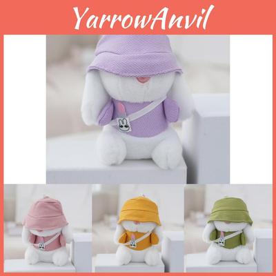 Adorable Plush Rabbit Keychain With Soft Velvet Hat Cute Backpack Decoration For Girls