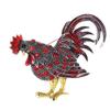 [Professional Chicken] Zodiac Chicken Brooch Men's and Women's Life Jewelry Cute Gold Corsage Badge