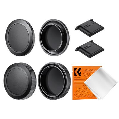 Concept Body Cap and Rear Lens Cap Set for Canon RF Compatible with Lens Body Mount Protective Camera Camera Accessory K&F Mount, Canon, Storage, Cap,
