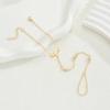 Fashion Simple Gold Color Hand Chain for Women Vintage Elegant Cross Charm Zircon Bracelets Holiday Daily Wear Jewelry Gifts New