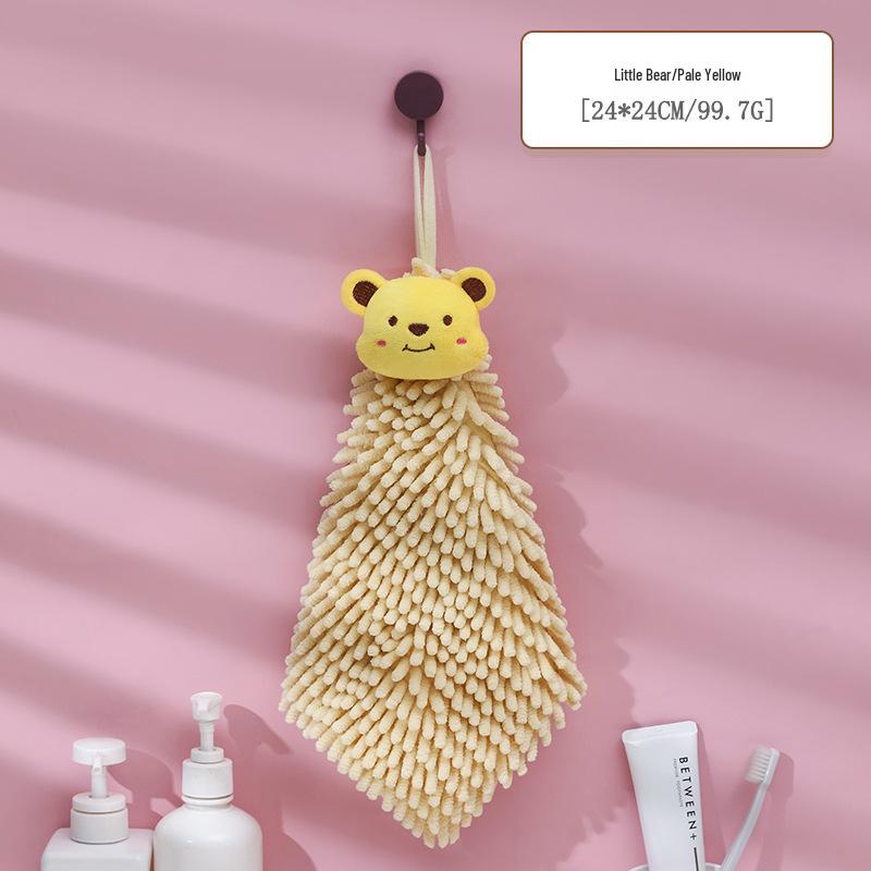 Chenille Cartoon Hanging Hand Towel - Cute, Stylish, Hangable Kitchen & Children's Towel
