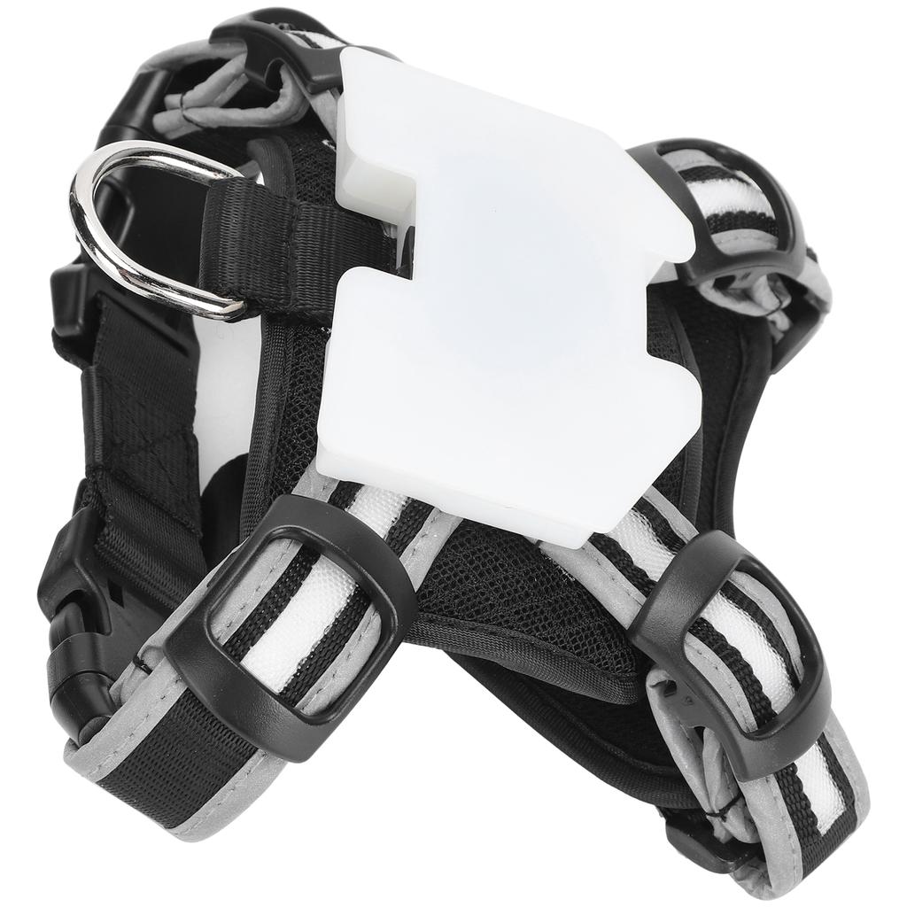 LED Pet Harness Dog Chest Strap USB Charging with Adjustable Reflective Strip for Night Walking
