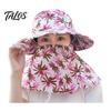 Outdoor Sports Headwear Sun Hat with Neck Flap & Face Shield, Foldable Wide Brim Summer Breathable Gardening Beach Hat, UV Protection Fishing Cap for
