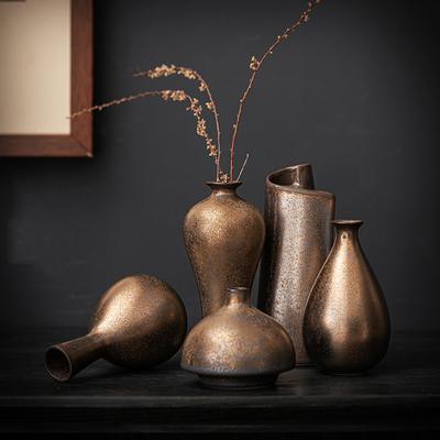 Ceramic Vase Flower  Decorative Vase Retro Style for Flowers Grass Indoor Living Room Dining Table Office Home Decor