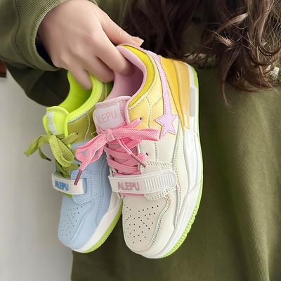 Hong Kong Style Ins Niche Mandarin Duck Stars Air Cushion Sports Board Shoes Women's Autumn and Winter New Versatile Korean Version Casual Shoes