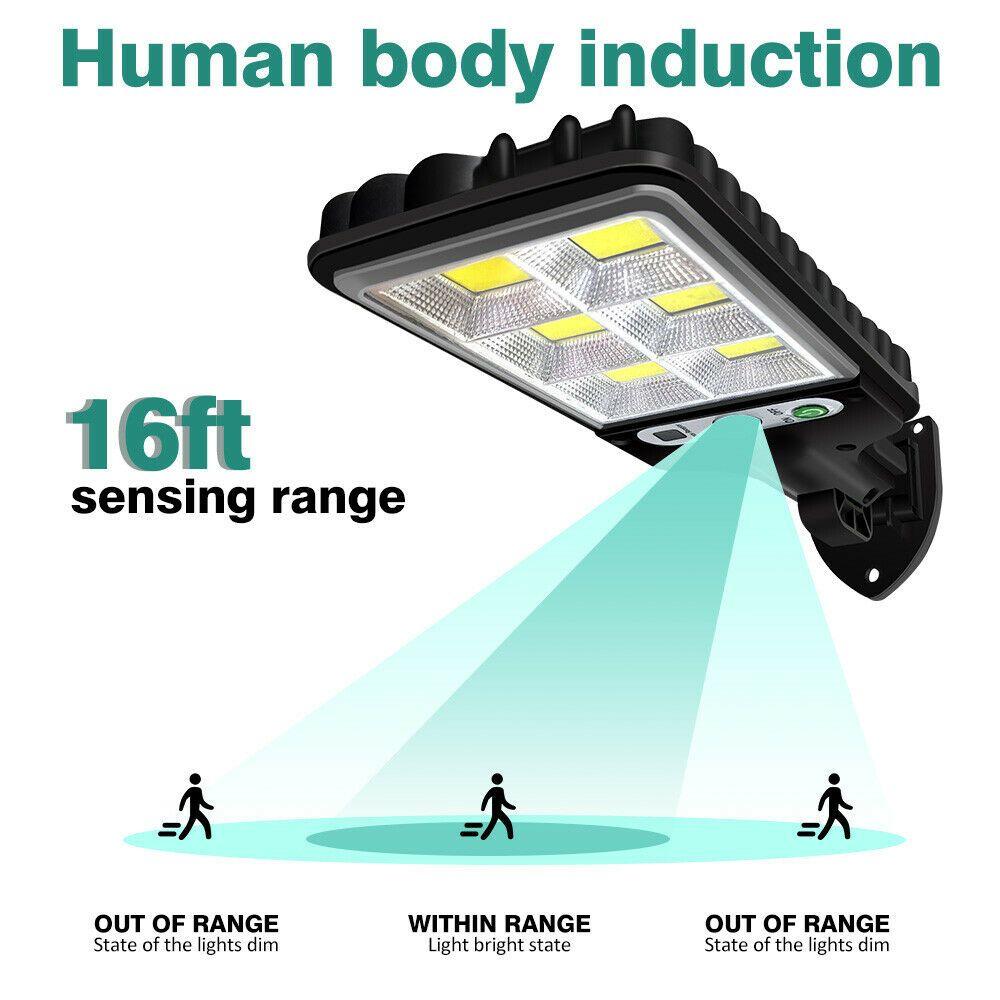 Yard Lamp Security Street Garden Wall Light 600W Motion Sensor LED Solar Lamp