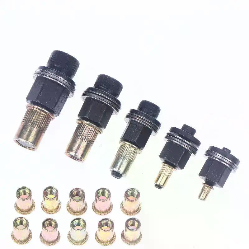 For Nuts M3 M4 M5 M6 M8 M10 M12 Simple Installation Hand Rivet Nut 11Pcs Manual Riveter Nut Tool Accessory