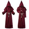 Medieval Monk Robe & Wizard Priest Costume Set - Death Robe Cosplay Outfits Perfect for Role-Playing Events & Themed Parties