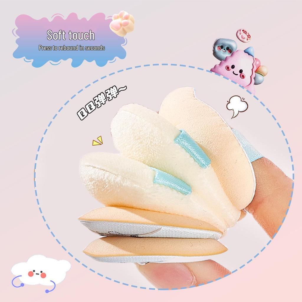 GECOMO Cloud Sponge Powder Puff Set for Makeup, Blush, & Concealer