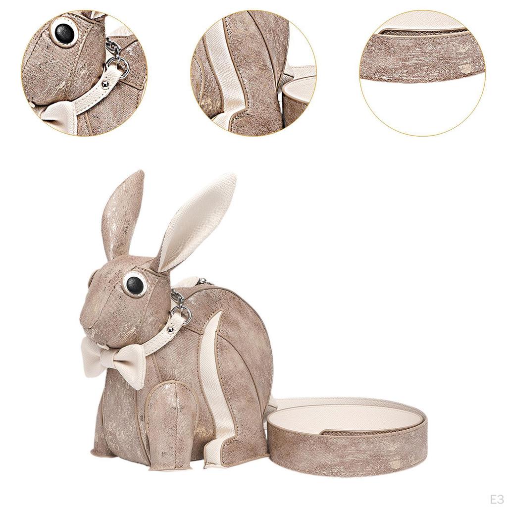 Little Rabbit Doll Shoulder Bag Creative Pouch for Vacation Autumn Party Spring