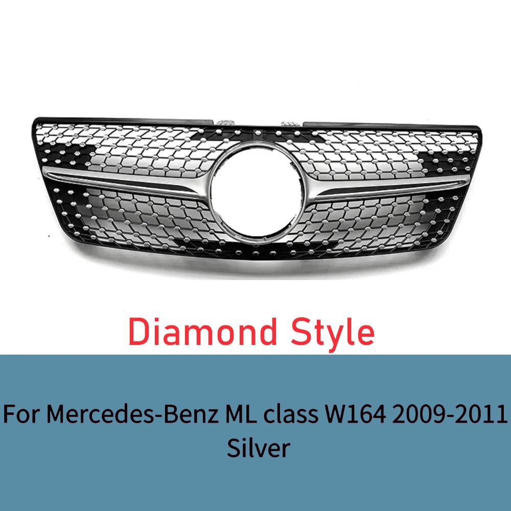 For Mercedes Benz ML W164 ML350 ML320 ML500 Front Grille Mesh Grill 2006-2011 Car Accessories Replacement Auto Parts