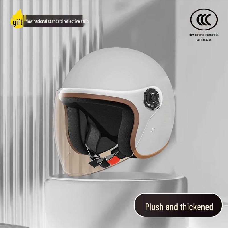 Women's Unisex Winter Warm Half Helmet for Electric Scooter/Motorcycle with Free Shipping