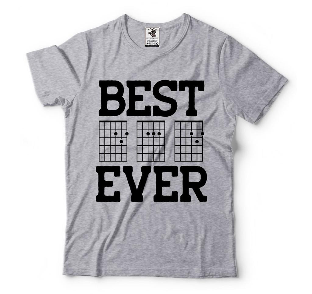 Best Dad Ever T-Shirt Guitar Chord T-Shirt Mens Guitarist Dad Tee Fathers Day Guitar Guitarist GifT-Shirt Guitar Chord Tee Gift For Guitarist