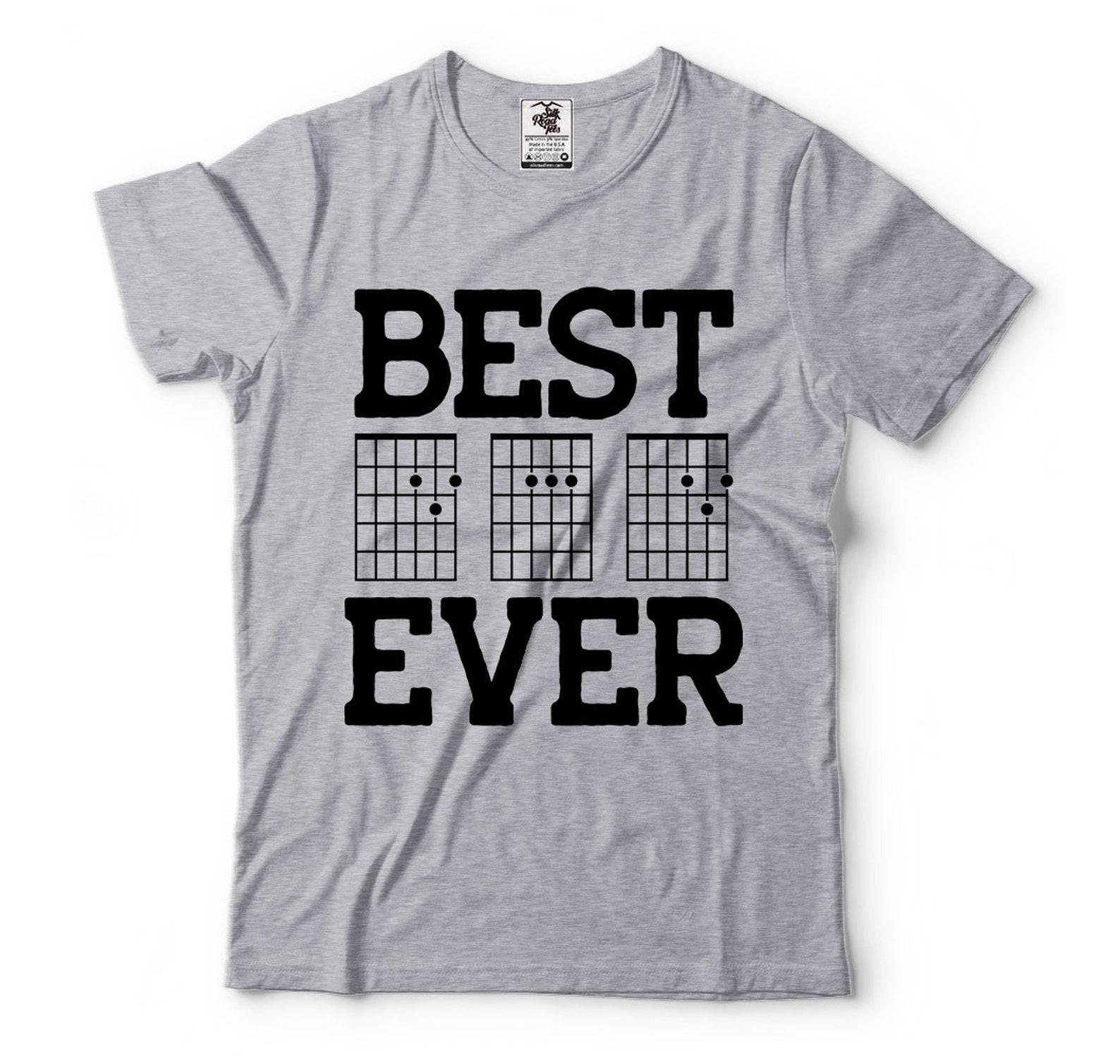 Best Dad Ever T-Shirt Guitar Chord T-Shirt Mens Guitarist Dad Tee Fathers Day Guitar Guitarist GifT-Shirt Guitar Chord Tee Gift For Guitarist L