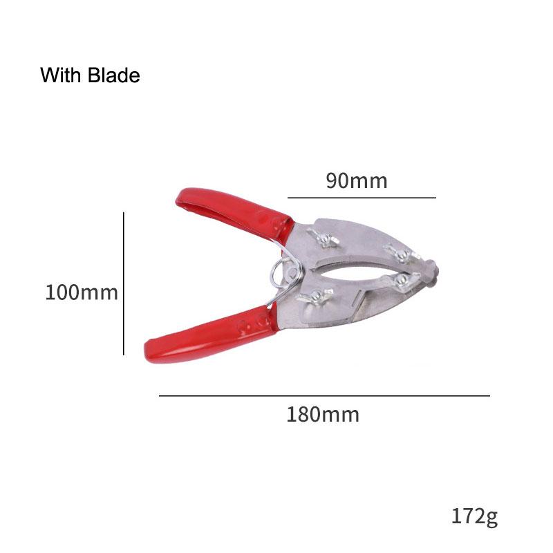 Grafting Tool Stainless Steel Sharp Blade Pulley Stripper Branch Fruit Tree Girdling Knife Dipped Plastic Handle Garden Scissors