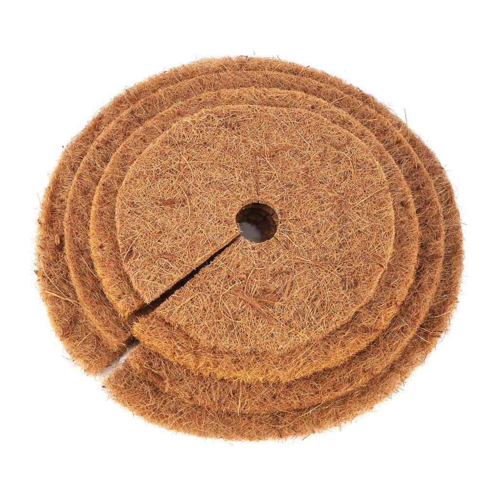 25/30/35/40cm 2PCS Natural Coco Coir Fiber Tree Mulch Ring Protector Organic Mat for Indoor Outdoor Disc Plant Cover Flower Pot