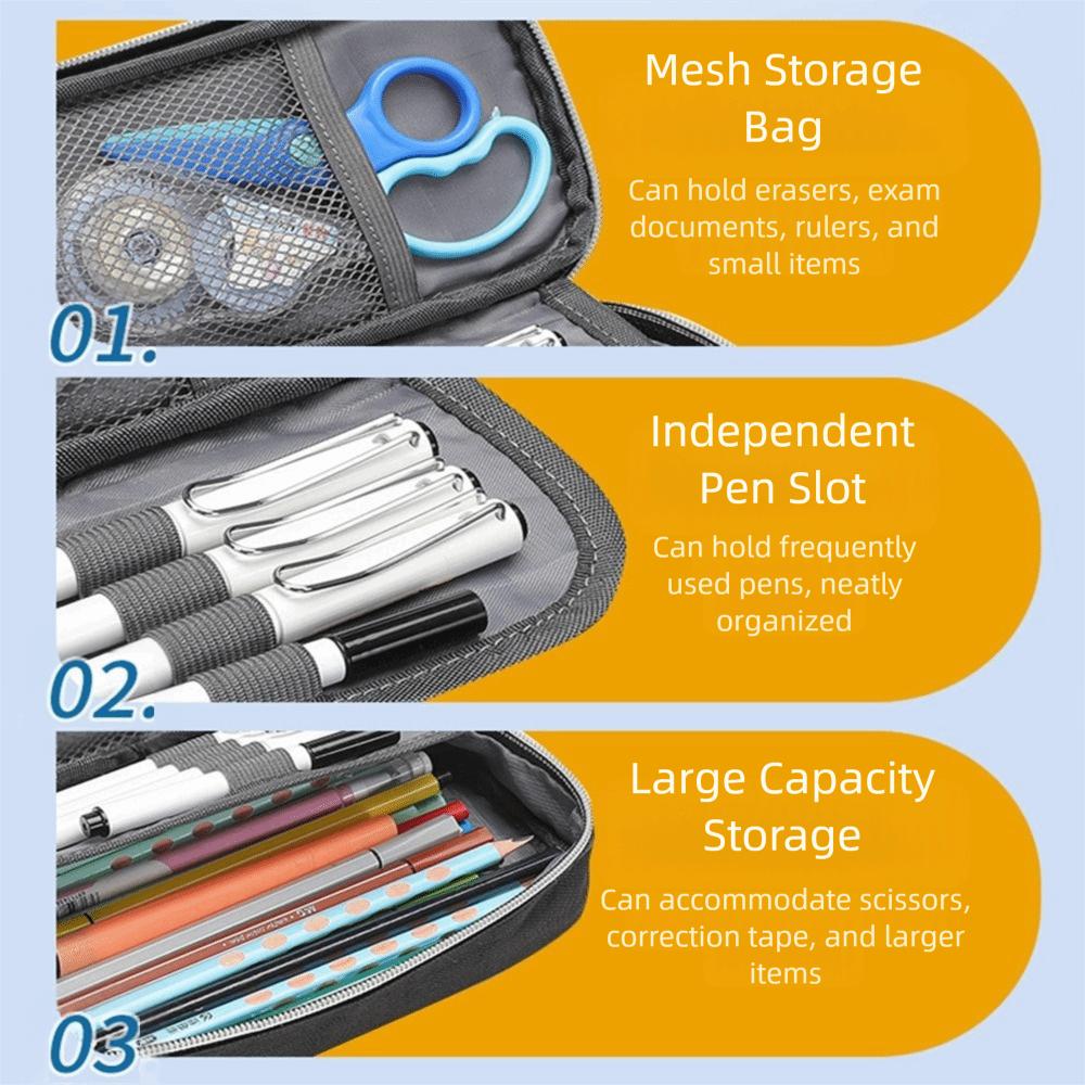 Durable Polyester Pencil Case Soccer Pattern with Zipper Soccer Pattern Pen Bag Sports Theme Multifunction Bag