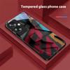 Geometric Pattern For Oppo A79 5G 58 78 74 60 4G Reno 11F Realme GT 6 11 Note 50 10 C55 X2 Tempered Glass Black Phone Case