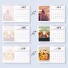 2026 Desk Calendar Water-Resistant Multipurpose Monthly Desk Calendar with Pre-Printed Canvas Paints DIY Art Supplies