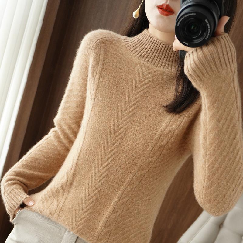 Women Sweater Turtleneck MODERN NEW SAGA Winter Knitted Pullover Autumn Soft Warm Wool Sweaters Knit Top Female Jumper