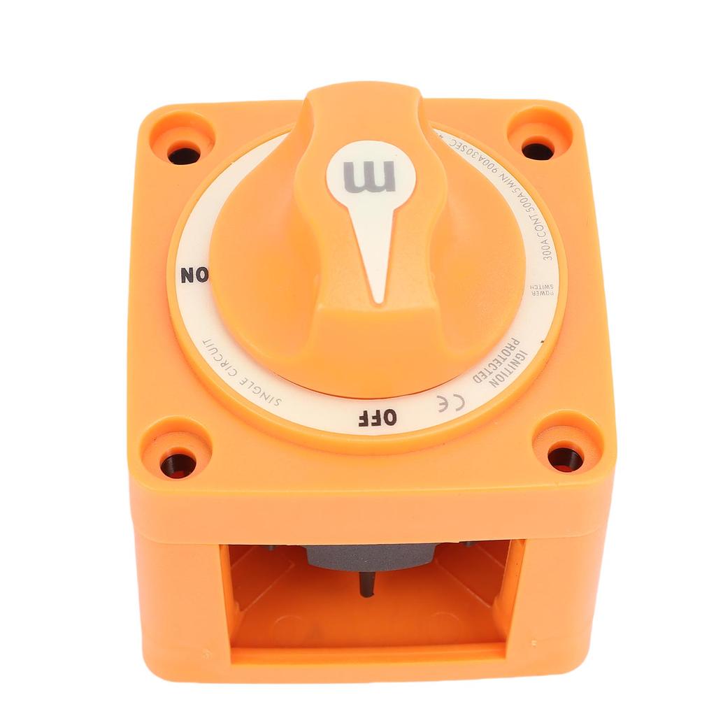 300A Marine Battery Switch Single Circuit ON Off Battery Switch with Knob Battery Disconnect Switch