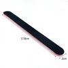 Double-Sided Black Nail File 100/180 - High-Quality Manicure Sand Strip with Straight and Rounded Edges