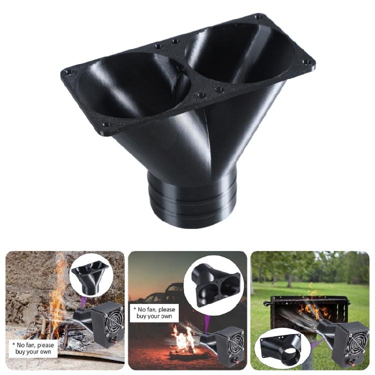 Cooling Fan Pipe Outlet Air Gathering Vent Air Outlet for 4cm/6cm Cooling Fan Enhances Air Ventilation Fan Outlet