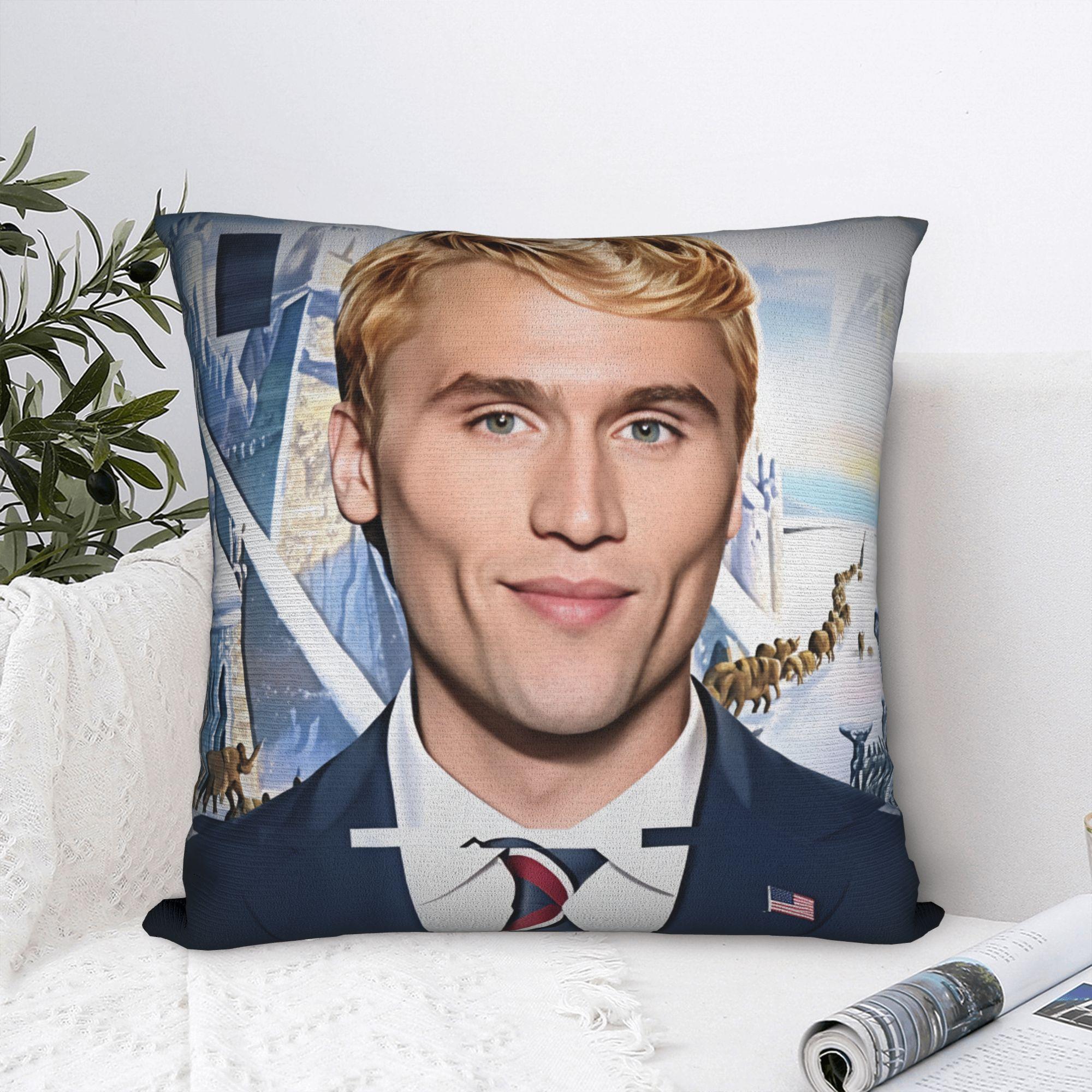 Fine Glasses Unisex Charlie Kirk Pillow Case Funny Pillow Cover Soft Pillowcases For Sofa Home Decoration