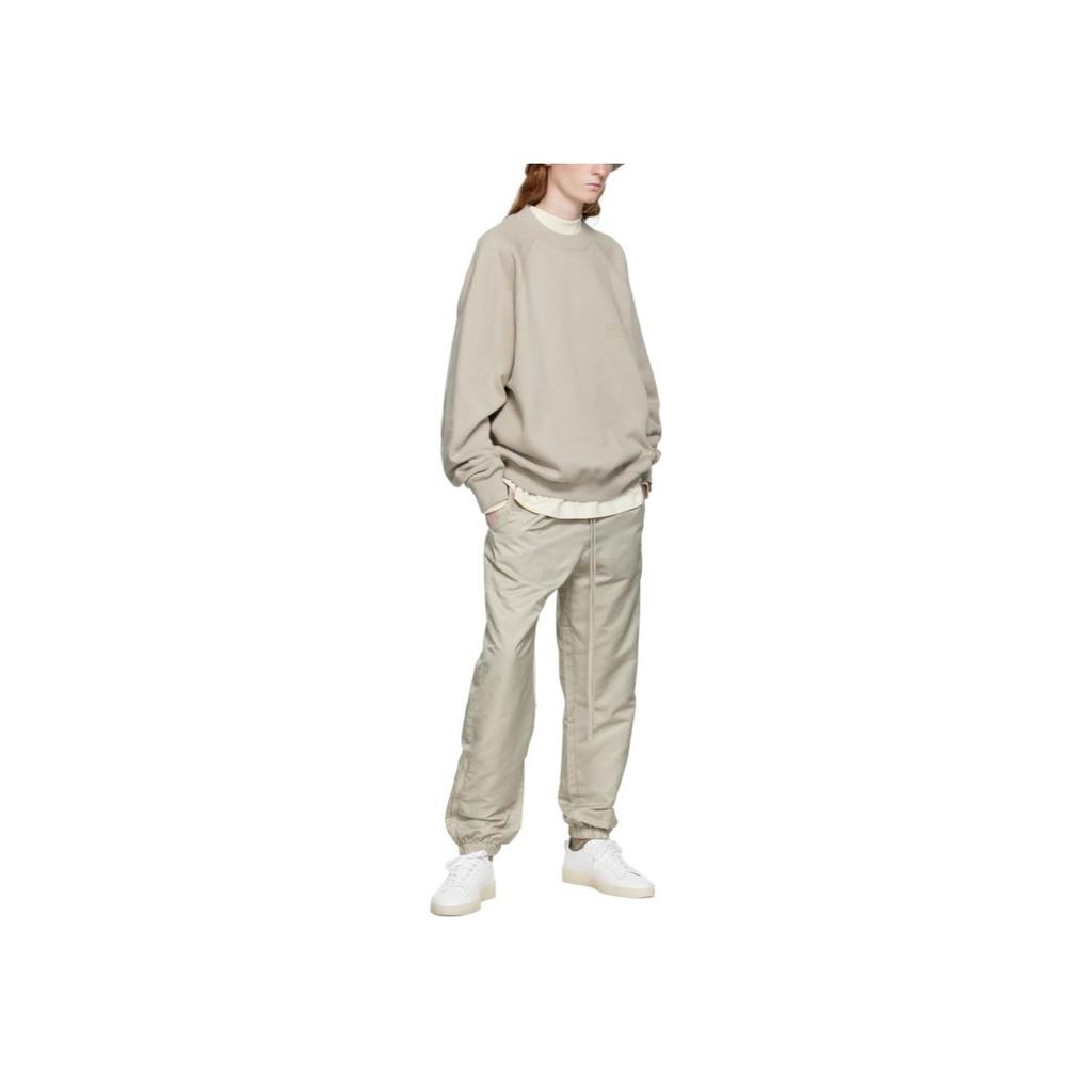 Fear Of God Essentials Smoke Solid Color Crewneck Pullover Long Sleeve Fleece Sweatshirt Women sweatshirt Smoke-Gray FOG-FW22-070