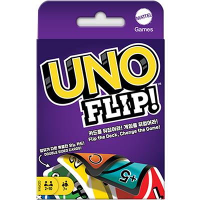 Jogos de tabuleiro da Coreia Uno Flip, cores misturadas brinquedos populares coreanos