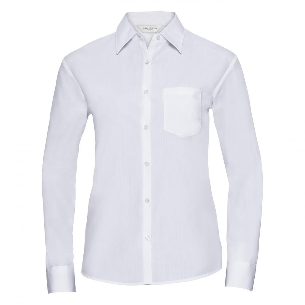 Russell Collection Ladies/Womens Long Sleeve Shirt